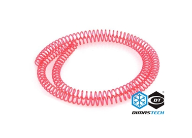 Plastic Spiral Red UV Reactive 14.2 mm ID